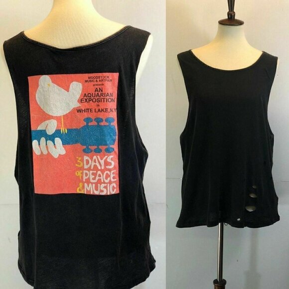 Somedays Lovin Tops - Somedays Lovin Women's Black Namesake Tank Top S L